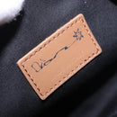 Christian Dior Trotter Canvas Saddle Shoulder Bag Beige Silver Auth 187508SAM-18