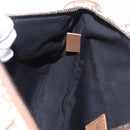 Christian Dior Trotter Canvas Saddle Shoulder Bag Beige Silver Auth 187508SAM-21