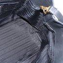 PRADA Hand Bag Nylon 2way Black Gold Auth 187512V-19