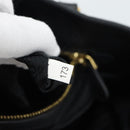 PRADA Hand Bag Nylon 2way Black Gold Auth 187512V-12
