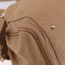 Chloe Paddington Hand Bag Leather Beige Gold Silver Auth 187513V-16