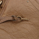 Chloe Paddington Hand Bag Leather Beige Gold Silver Auth 187513V-9