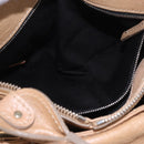 Chloe Paddington Hand Bag Leather Beige Gold Silver Auth 187513V-24