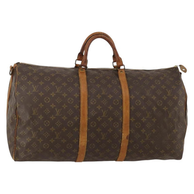 LOUIS VUITTON Monogram Keepall Bandouliere 60 Boston Bag M41412 LV Auth 187517