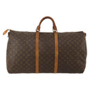 LOUIS VUITTON Monogram Keepall Bandouliere 60 Boston Bag M41412 LV Auth 187517-2