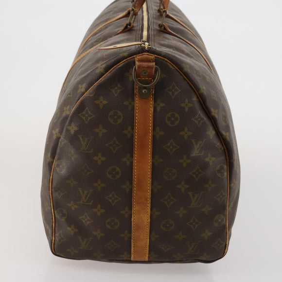 LOUIS VUITTON Monogram Keepall Bandouliere 60 Boston Bag M41412 LV Auth 187517