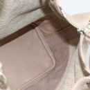 Chloe Kerala Hand Bag Leather Beige Silver Auth 187518V-22