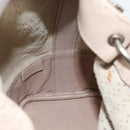 Chloe Kerala Hand Bag Leather Beige Silver Auth 187518V-23