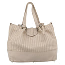 Chloe Kerala Hand Bag Leather Beige Silver Auth 187518V-2
