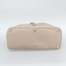 Chloe Kerala Hand Bag Leather Beige Silver Auth 187518V-5
