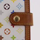 LOUIS VUITTON Monogram Multicolor Agenda PM Cover White R21074 LV Auth 187520-17