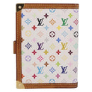 LOUIS VUITTON Monogram Multicolor Agenda PM Cover White R21074 LV Auth 187520-2