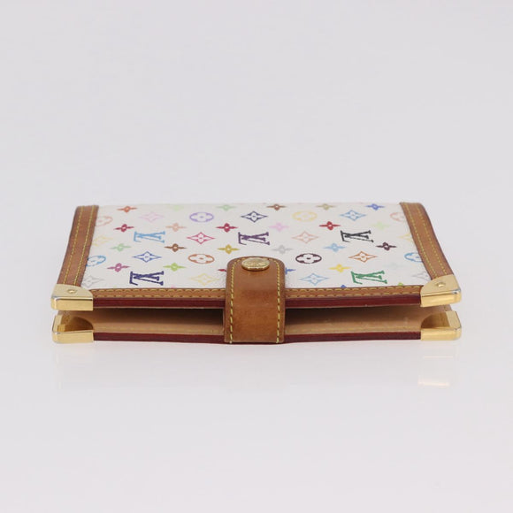 LOUIS VUITTON Monogram Multicolor Agenda PM Cover White R21074 LV Auth 187520