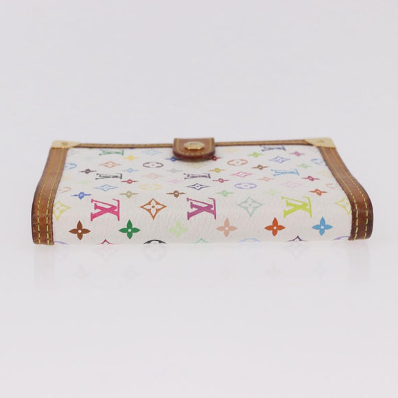 LOUIS VUITTON Monogram Multicolor Agenda PM Cover White R21074 LV Auth 187520