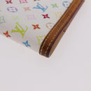 LOUIS VUITTON Monogram Multicolor Agenda PM Cover White R21074 LV Auth 187520-7
