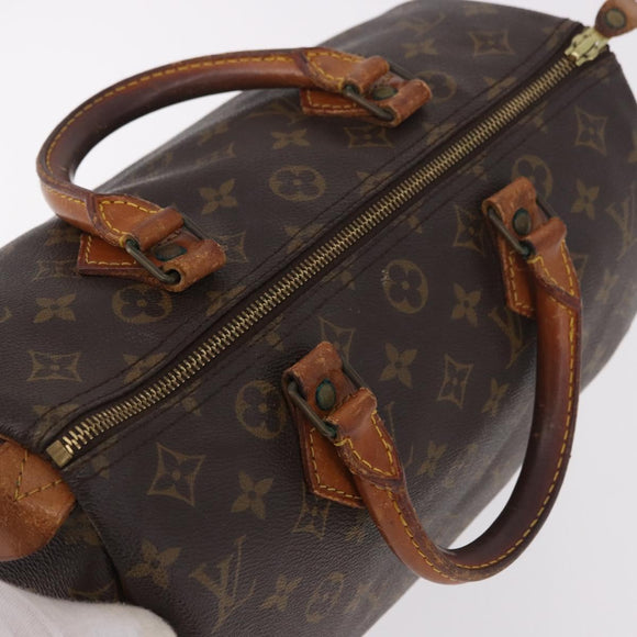 LOUIS VUITTON Monogram Speedy 30 Hand Bag M41526 LV Auth 187523