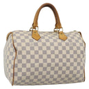 LOUIS VUITTON Damier Azur Speedy 30 Hand Bag N41533 LV Auth 187525-1