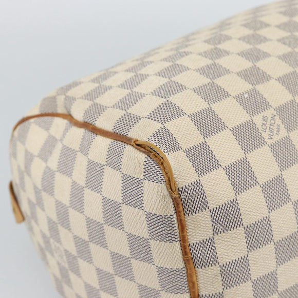 LOUIS VUITTON Damier Azur Speedy 30 Hand Bag N41533 LV Auth 187525