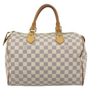 LOUIS VUITTON Damier Azur Speedy 30 Hand Bag N41533 LV Auth 187525-2