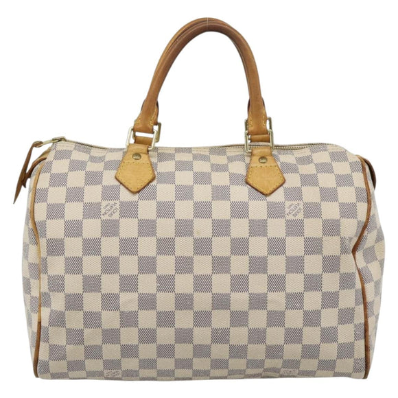 LOUIS VUITTON Damier Azur Speedy 30 Hand Bag N41533 LV Auth 187525