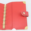 LOUIS VUITTON Agenda PM Day Planner Cover Suhari Red R20883 LV Auth 187526-15
