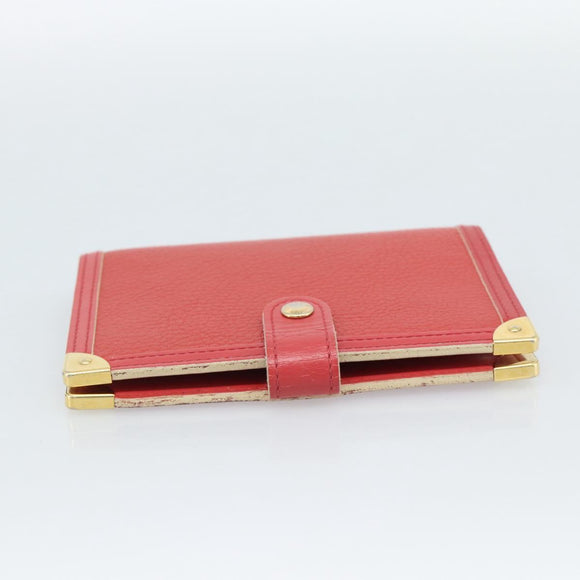 LOUIS VUITTON Agenda PM Day Planner Cover Suhari Red R20883 LV Auth 187526