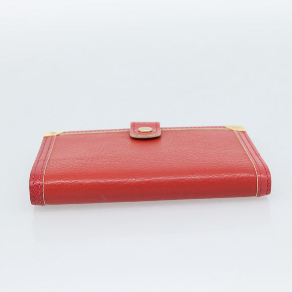 LOUIS VUITTON Agenda PM Day Planner Cover Suhari Red R20883 LV Auth 187526