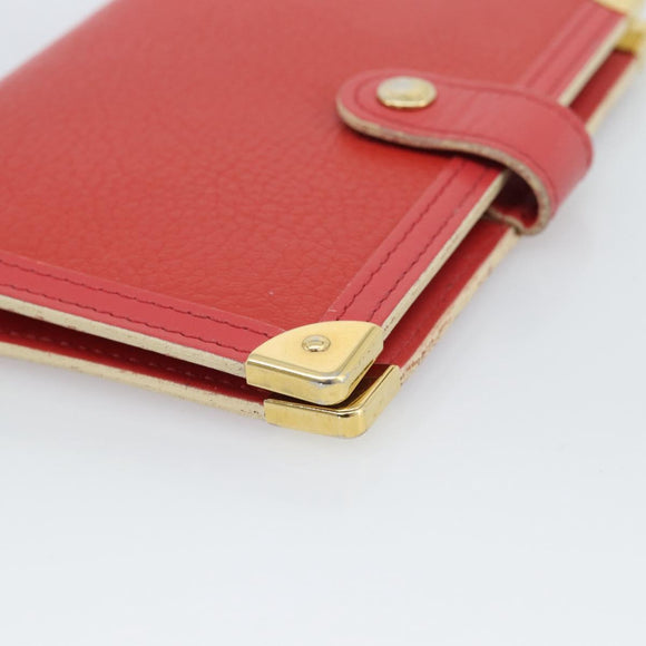 LOUIS VUITTON Agenda PM Day Planner Cover Suhari Red R20883 LV Auth 187526