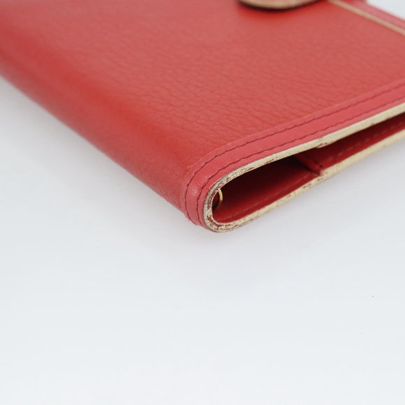 LOUIS VUITTON Agenda PM Day Planner Cover Suhari Red R20883 LV Auth 187526