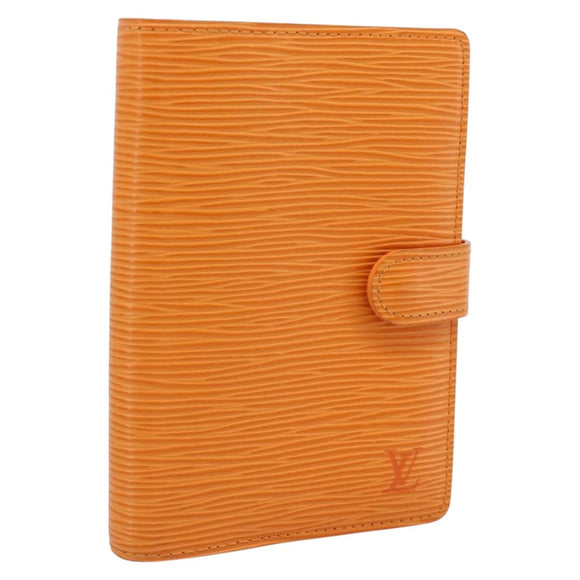 LOUIS VUITTON Epi Agenda PM Day Planner Cover Orange Mandarin R2005H Auth 187527