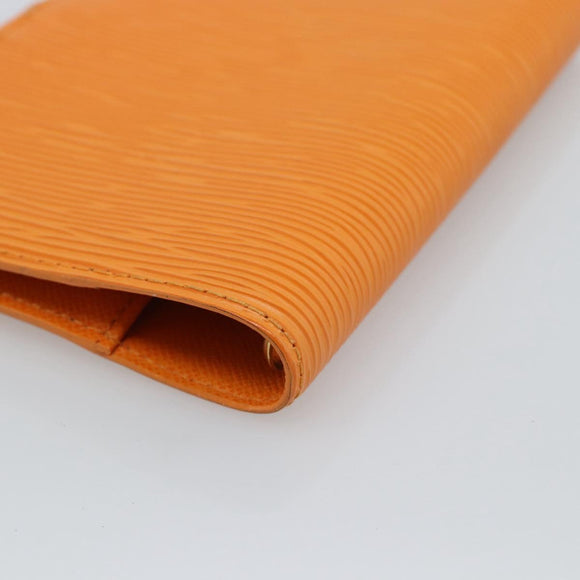 LOUIS VUITTON Epi Agenda PM Day Planner Cover Orange Mandarin R2005H Auth 187527