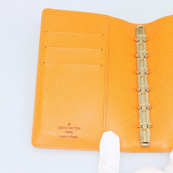 LOUIS VUITTON Epi Agenda PM Day Planner Cover Orange Mandarin R2005H Auth 187527