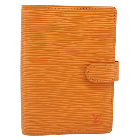 LOUIS VUITTON Epi Agenda PM Day Planner Cover Orange Mandarin R2005H Auth 187527