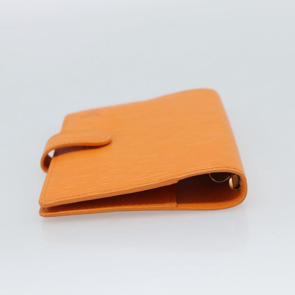 LOUIS VUITTON Epi Agenda PM Day Planner Cover Orange Mandarin R2005H Auth 187527
