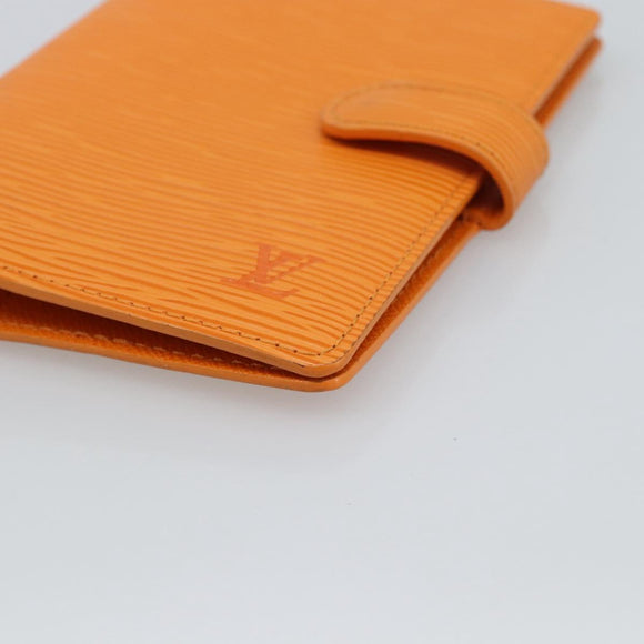 LOUIS VUITTON Epi Agenda PM Day Planner Cover Orange Mandarin R2005H Auth 187527