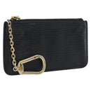 LOUIS VUITTON Epi Pochette Cles Coin Purse Black M63802 LV Auth 187529-1