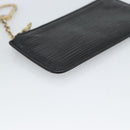 LOUIS VUITTON Epi Pochette Cles Coin Purse Black M63802 LV Auth 187529-14