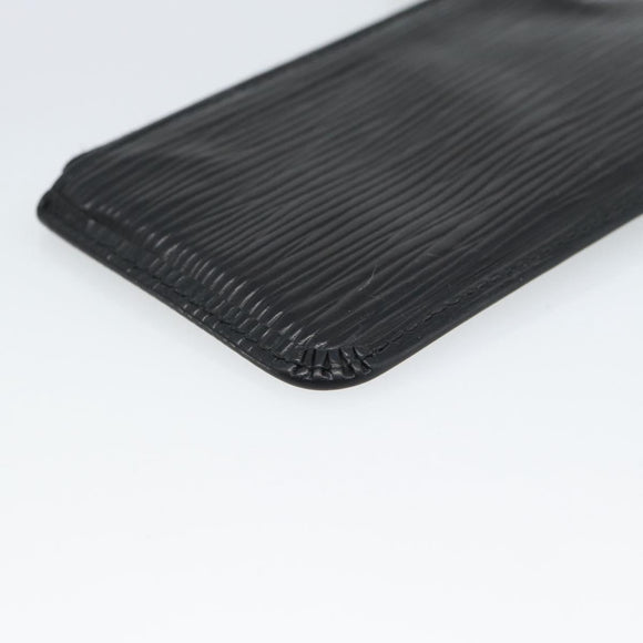 LOUIS VUITTON Epi Pochette Cles Coin Purse Black M63802 LV Auth 187529
