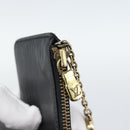 LOUIS VUITTON Epi Pochette Cles Coin Purse Black M63802 LV Auth 187529-9