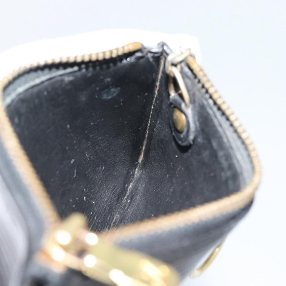 LOUIS VUITTON Epi Pochette Cles Coin Purse Black M63802 LV Auth 187529