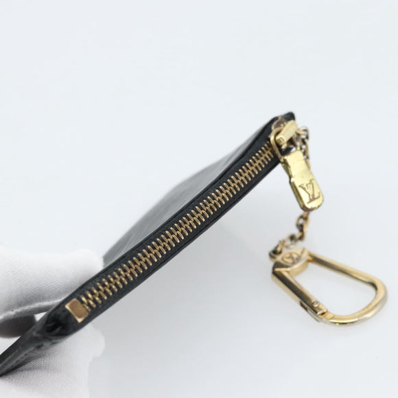 LOUIS VUITTON Epi Pochette Cles Coin Purse Black M63802 LV Auth 187529