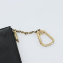 LOUIS VUITTON Epi Pochette Cles Coin Purse Black M63802 LV Auth 187529-6
