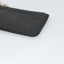 LOUIS VUITTON Epi Pochette Cles Coin Purse Black M63802 LV Auth 187529-8