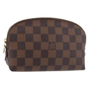 LOUIS VUITTON Damier Ebene Pochette Cosmetic PM Pouch N47516 LV Auth 187530-1