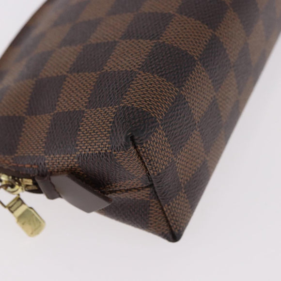 LOUIS VUITTON Damier Ebene Pochette Cosmetic PM Pouch N47516 LV Auth 187530