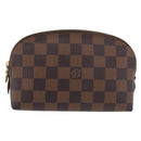 LOUIS VUITTON Damier Ebene Pochette Cosmetic PM Pouch N47516 LV Auth 187530-13