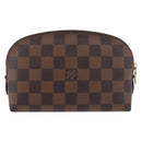 LOUIS VUITTON Damier Ebene Pochette Cosmetic PM Pouch N47516 LV Auth 187530-2