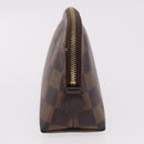 LOUIS VUITTON Damier Ebene Pochette Cosmetic PM Pouch N47516 LV Auth 187530-3