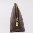 LOUIS VUITTON Damier Ebene Pochette Cosmetic PM Pouch N47516 LV Auth 187530-4