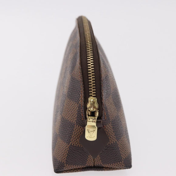 LOUIS VUITTON Damier Ebene Pochette Cosmetic PM Pouch N47516 LV Auth 187530